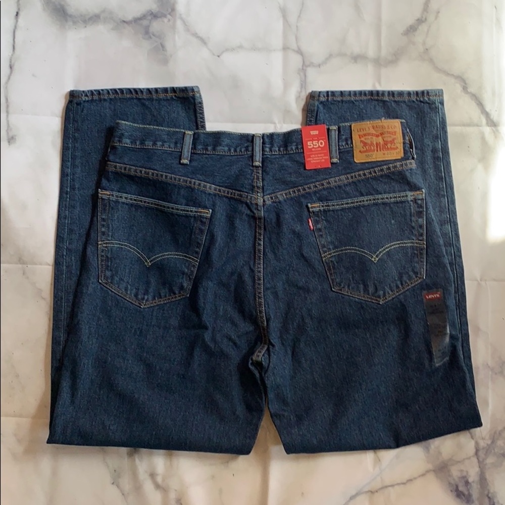 Levi’s men’s 550 jeans dark blue 40x32 - Picture 7 of 8